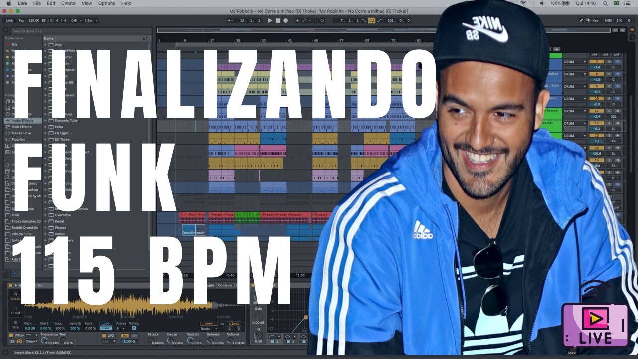 Produzindo Funk 115 BPM – Mc Robinho – PRODUÇÃO COMPLETA (VÍDEO FODA VARIAS DICAS DE PRODUÇÃO)