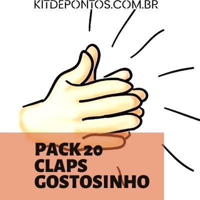 PACK 20 CLAP’S GOSTOSINHO
