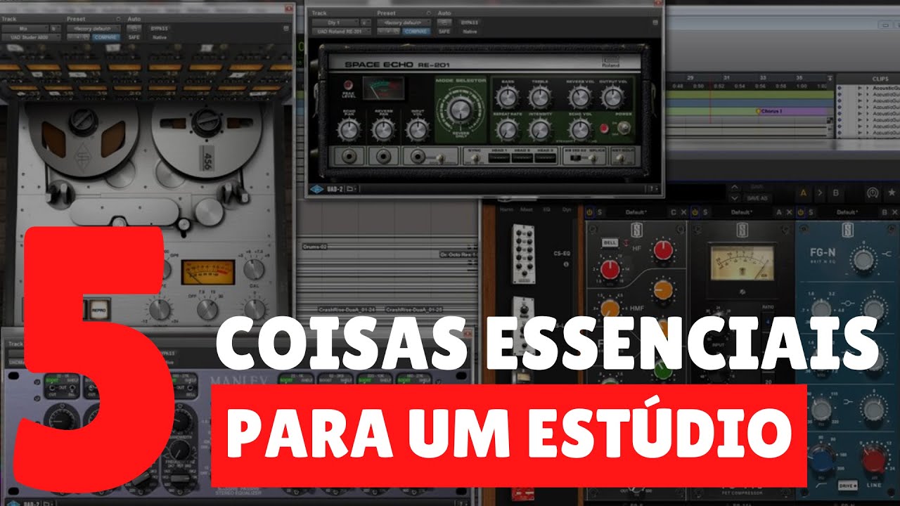 5 COISAS ESSENCIAIS PARA UM ESTÚDIO