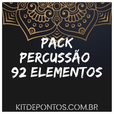 PACK PERCUSSÃO 92 ELEMENTOS