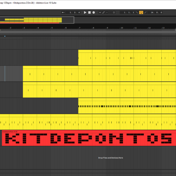PROJETO ABLETON LIVE PARA PRODUZIR BEAT TRAP FUNK 125 BPM