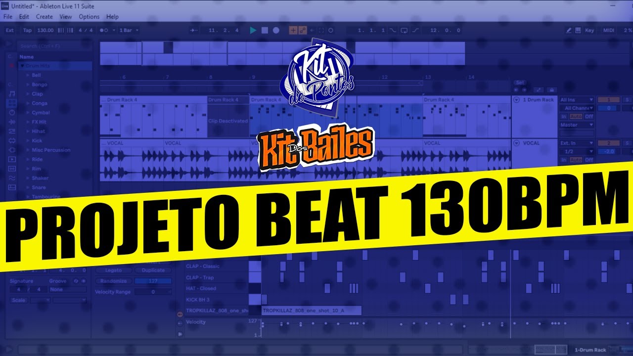 PROJETO BEAT 130 BPM ABLETON LIVE 11
