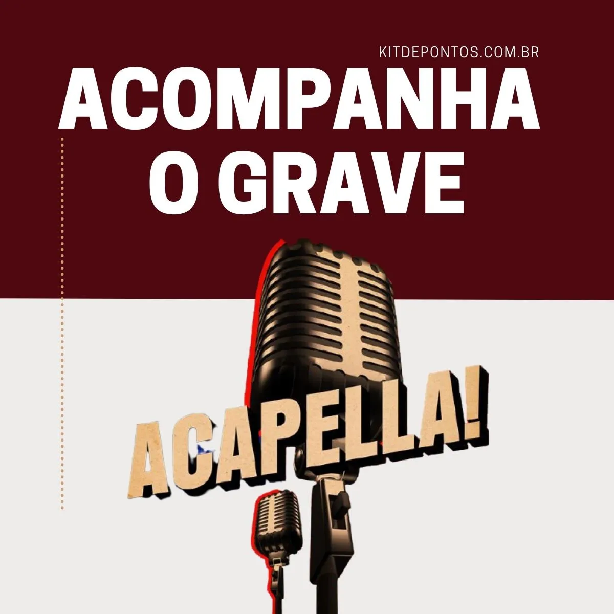 ACAPELLA ACOMPANHA O GRAVE 🔊